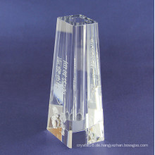 Klarer einfacher Kristallglasvase für Inneneinrichtung